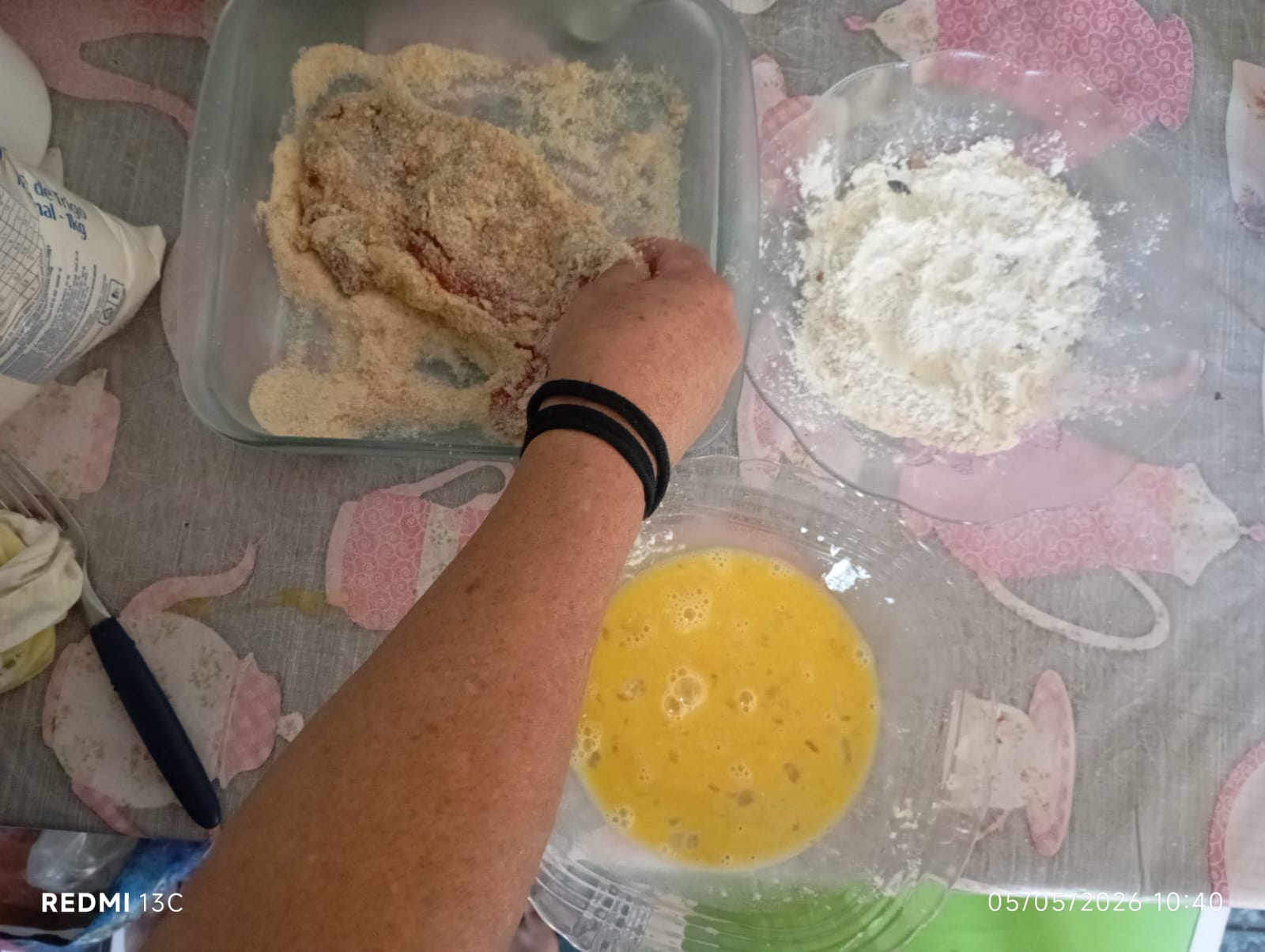 Empanando a Parmegiana